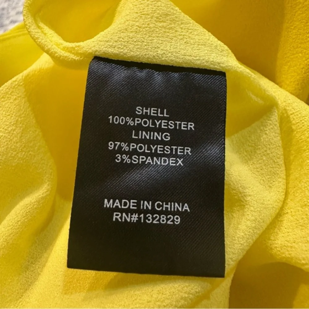 NBD Women's Greta Gown Cut Out Maxi Dress in Yeillow Size Small‎ NWT - Picture 11 of 11